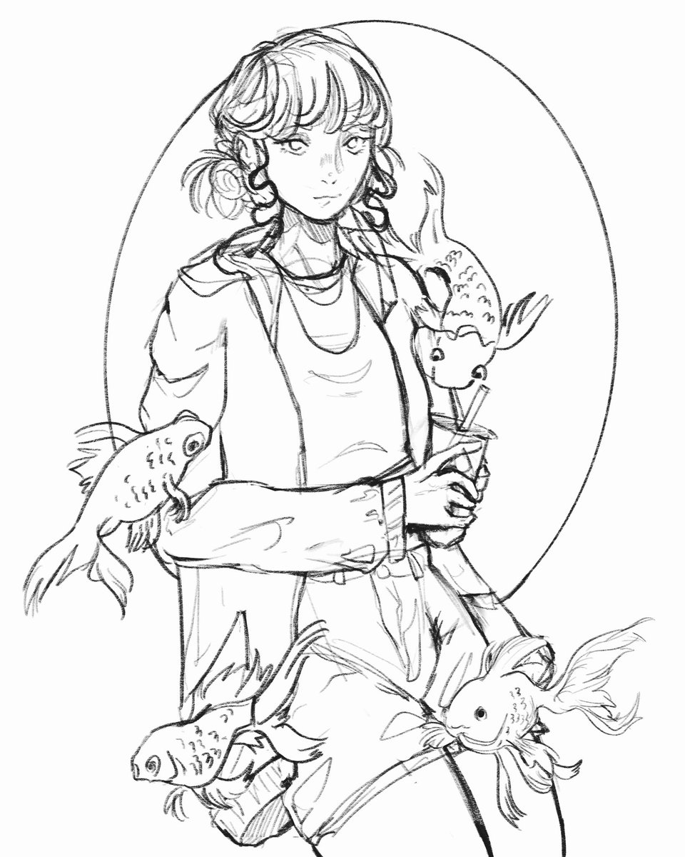 Catteao's tweet photo. Doodles 😊 #art #digitalart #Procreate #procreateart #sketchart https://t.co/sRgxCCd4Jx