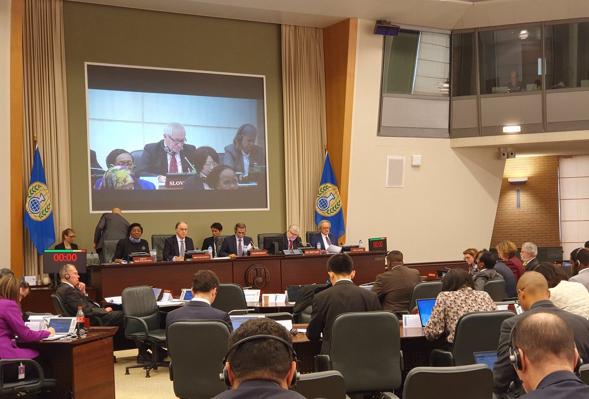 SLOinNL's tweet photo. At @OPCW #EC102, Slovenia 🇸🇮 responded to the latest #IIT report on the use of #chemicalweapons by the Syrian armed forces against civilians in Douma in 2018. We condemned the attack and stressed that there can be #NoImpunity for such crimes https://t.co/FgOOwCXeN8