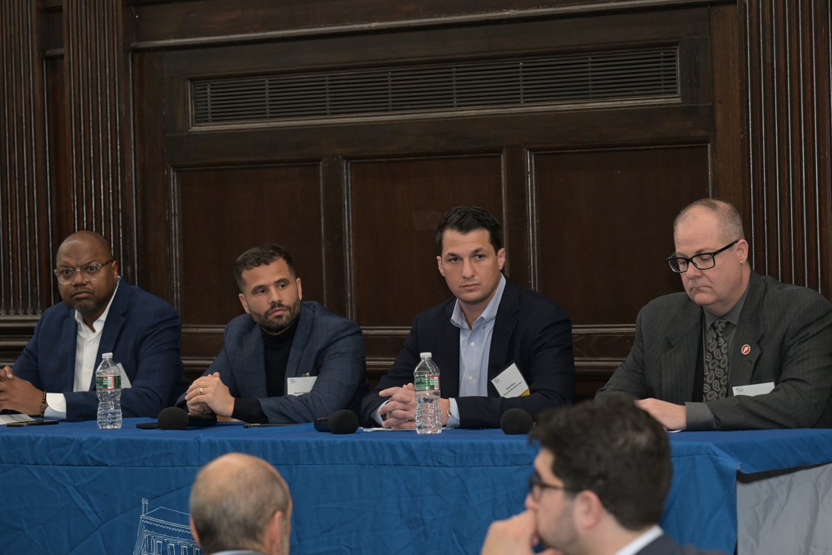 NewarkRBP's tweet photo. #NRBP thanks the following leaders &amp; experts for presenting at the 2023 Real Estate Market Forum: @AIlisonLadd of @CityofNewarkNJ; Marcus Randolph of @investnewark; David Simon of Shorewood Real Estate Group; Alberto Goncalves of Life Assets Dev.; &amp; Rich Dunn of @ParamountAssets https://t.co/7ciWtHCNq4