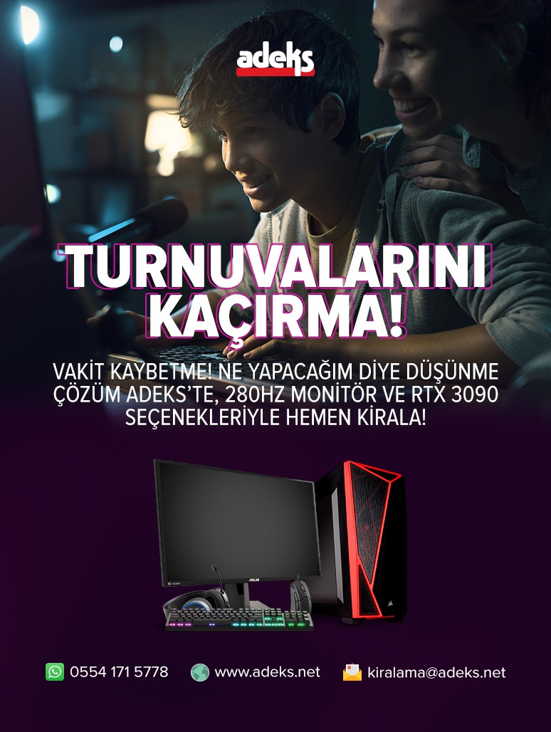 Adeks'te seçenek çok 280hz monitör ve RTX 3090 senin için hazır!
#adeks #adekskiralama #gaming #gamingpc #render #renderpc #rendering #streampc #streaming #kirala #kiralama #pckiralama #bilgisayarkiralama #premierepro #postproduction #3d #blender #cinema4d #ps5 #playstation