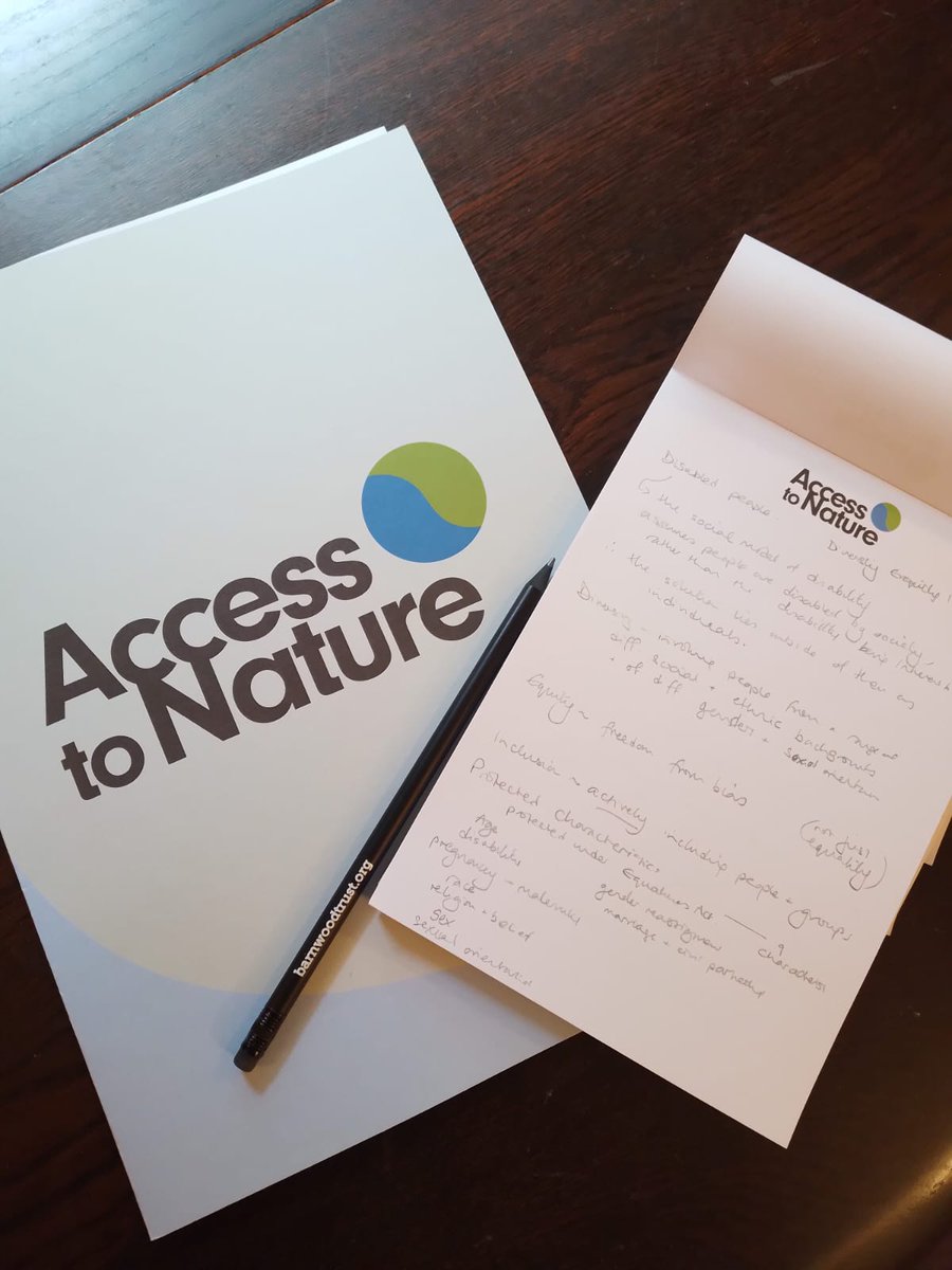 Thank you to @BarnwoodTrust for the partnership on #AccessToNature sessions that started yesterday. The importance of human diversity for biodiversity. It's great to be learning together