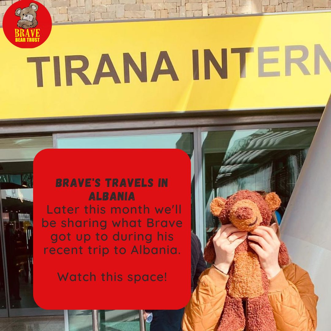 joinbravebear's tweet photo. This month's focus at Brave is Albania!🇦🇱 

Swipe through to find out about the situation of trafficking in Albania.

Did you spot Brave at Tirana airport? 🐻 We'll be updating you soon on what Brave got up to on his recent trip to Albania. 

 #trafficking #modernslavery #albania https://t.co/gLa8wQeOck