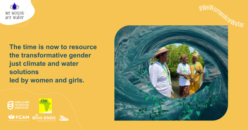 Attention - The #WeWomenAreWater campaign needs your support. 💧⚠️

Around the world, women-led initiatives are demonstrating how to protect and restore one of our most vital resources: #water. 

#WomenGenderClimate
@GAGGA_Alliance @Lsdsenegal 
@MamaCash @both_ends