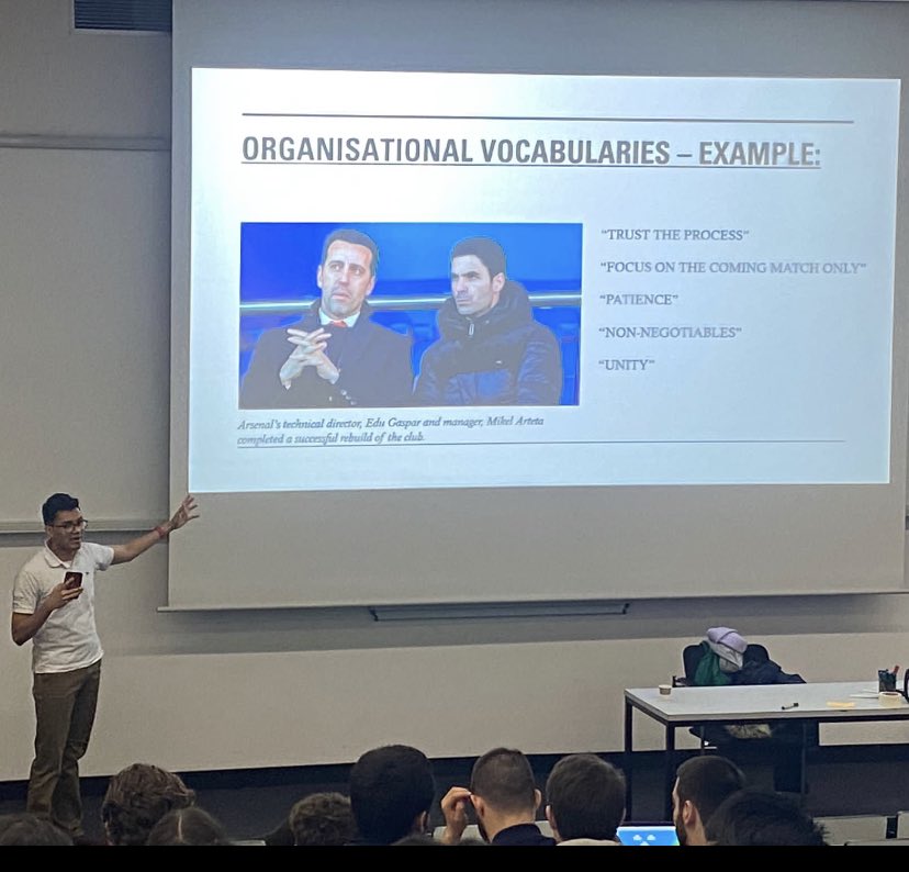 ltarsenal's tweet photo. Had a presentation today and decided to speak about Mikel Arteta and Arsenal 🤣 https://t.co/kHLGnqVqTL