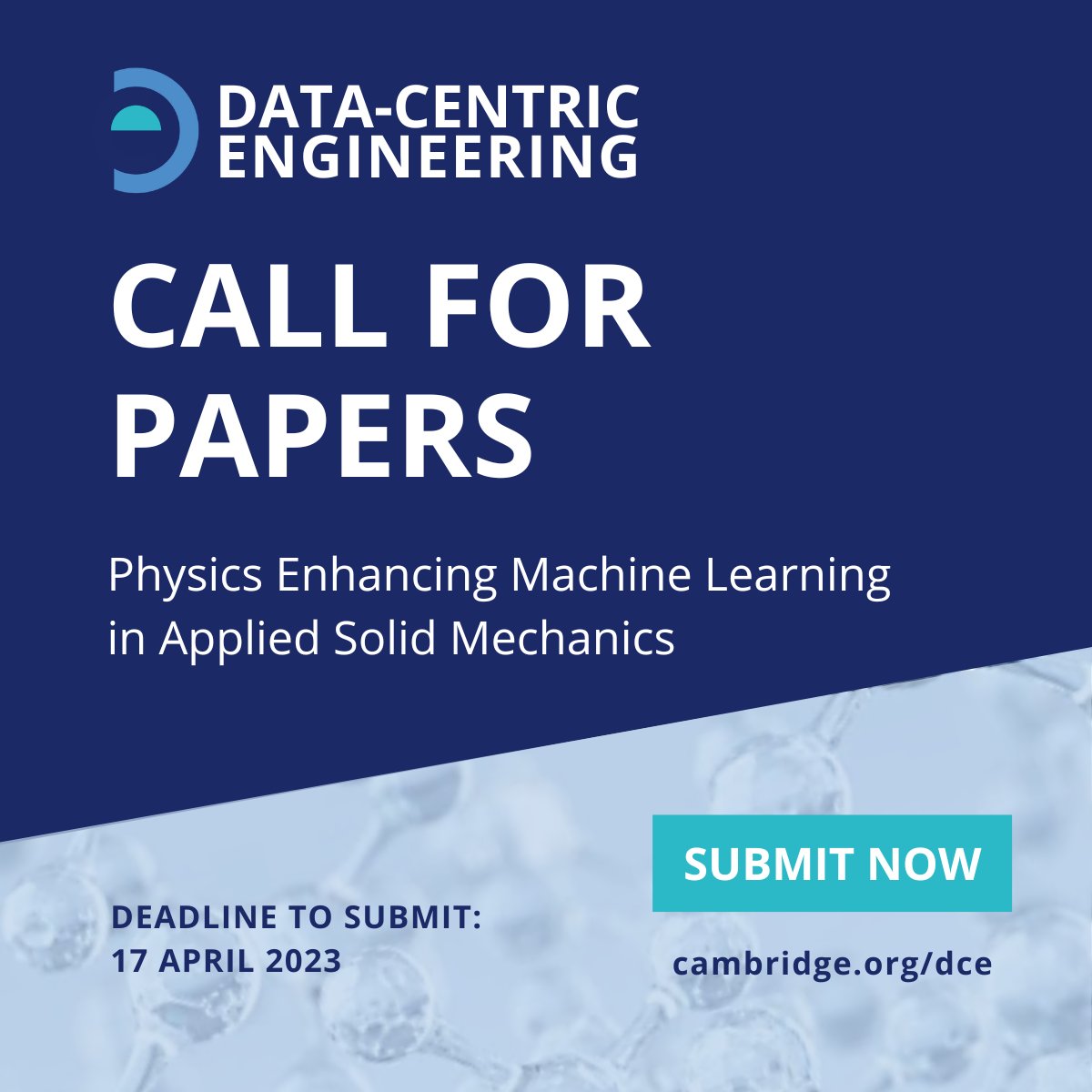 Data-Centric Engineering (@dce_journal) on Twitter photo ⏰1 Month To Go!
Does your research involve coupling #physics and #machinelearning to solve applications in solid #mechanics?
If so, consider submitting to this DCE special collection organised by Editors <a href="/ADvulab/">Alice Cicirello @ DVU group</a> <a href="/zackxconti/">Zack Xuereb Conti</a>.
CFP: bit.ly/3VLNap4 ⏰1 Month To Go!
Does your research involve coupling #physics and #machinelearning to solve applications in solid #mechanics?
If so, consider submitting to this DCE special collection organised by Editors <a href="/ADvulab/">Alice Cicirello @ DVU group</a> <a href="/zackxconti/">Zack Xuereb Conti</a>.
CFP: bit.ly/3VLNap4