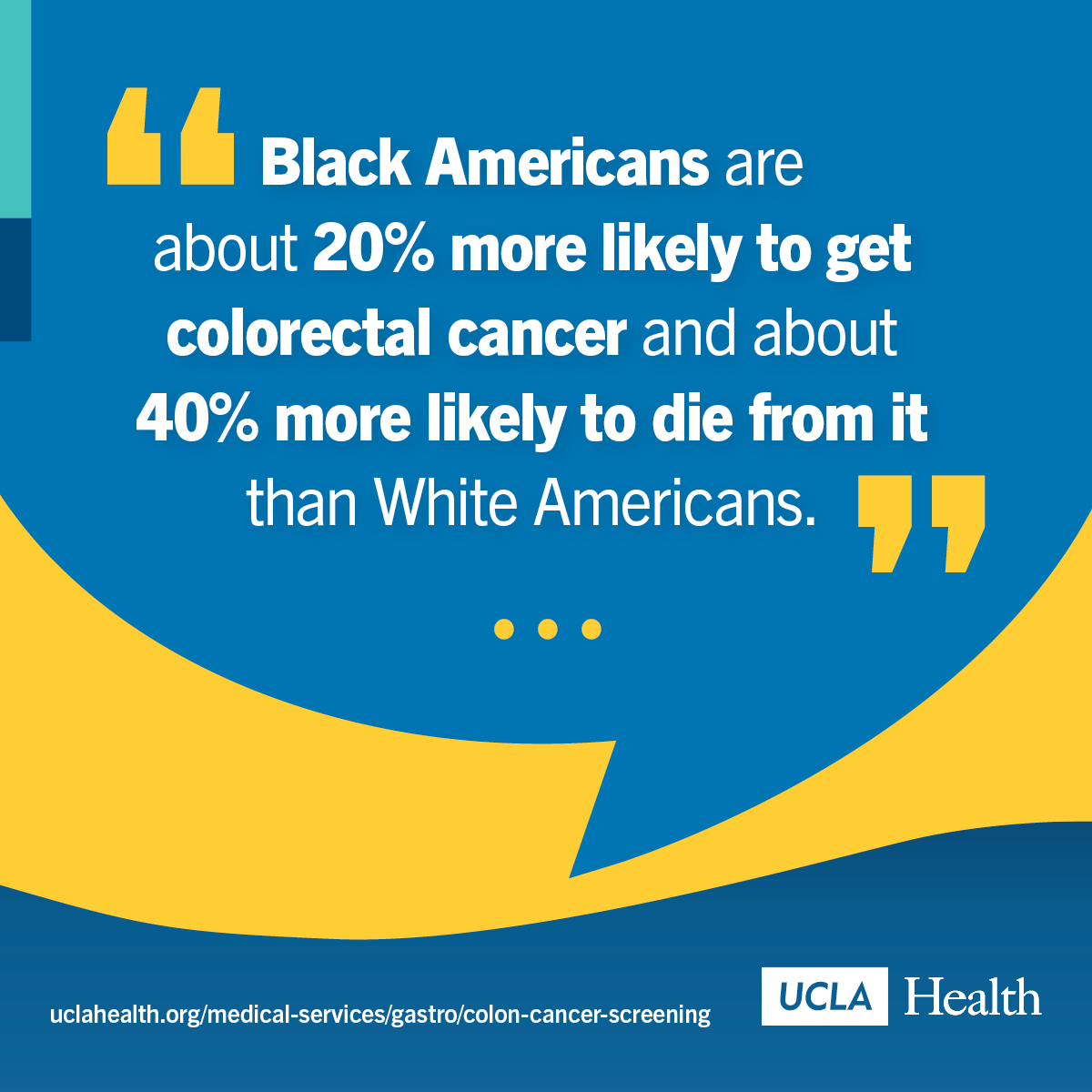drfolamay's tweet photo. Part of #ColorectalCancerAwarenessMonth is increasing awareness about #CRC #disparities

Black &amp; Native American people have the highest rates &amp; deaths from this disease, which is why research to ⬇️ risk &amp; ⬆️ screening is critical!

More here: https://t.co/pS6Jamw02p
#GetScreened https://t.co/JVE7qNnxz2