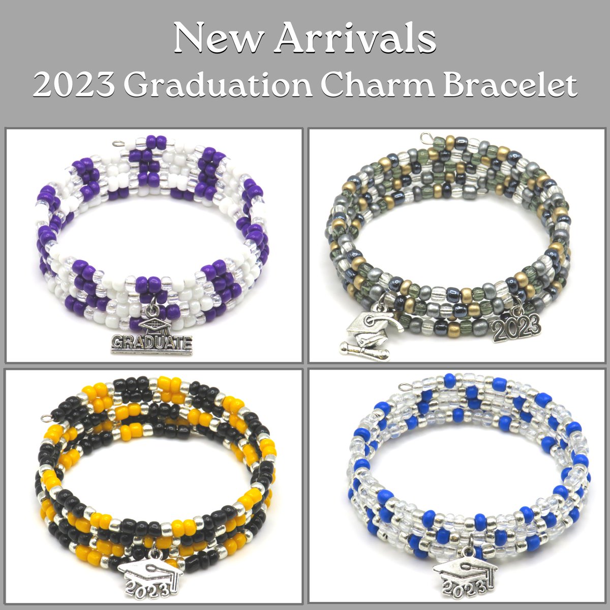 🍂Celebrate the achievements of your favorite graduate with our stunning 2023 Graduation Charm Bracelet.🍂

2023 Graduation Charm Bracelet🖤
Available now at ebay.com/str/boyerbeads or facebook.com/boyerbeads
Visit -👉ebay.com/str/boyerbeads
#jewelry #bracelet #graduation #ebay