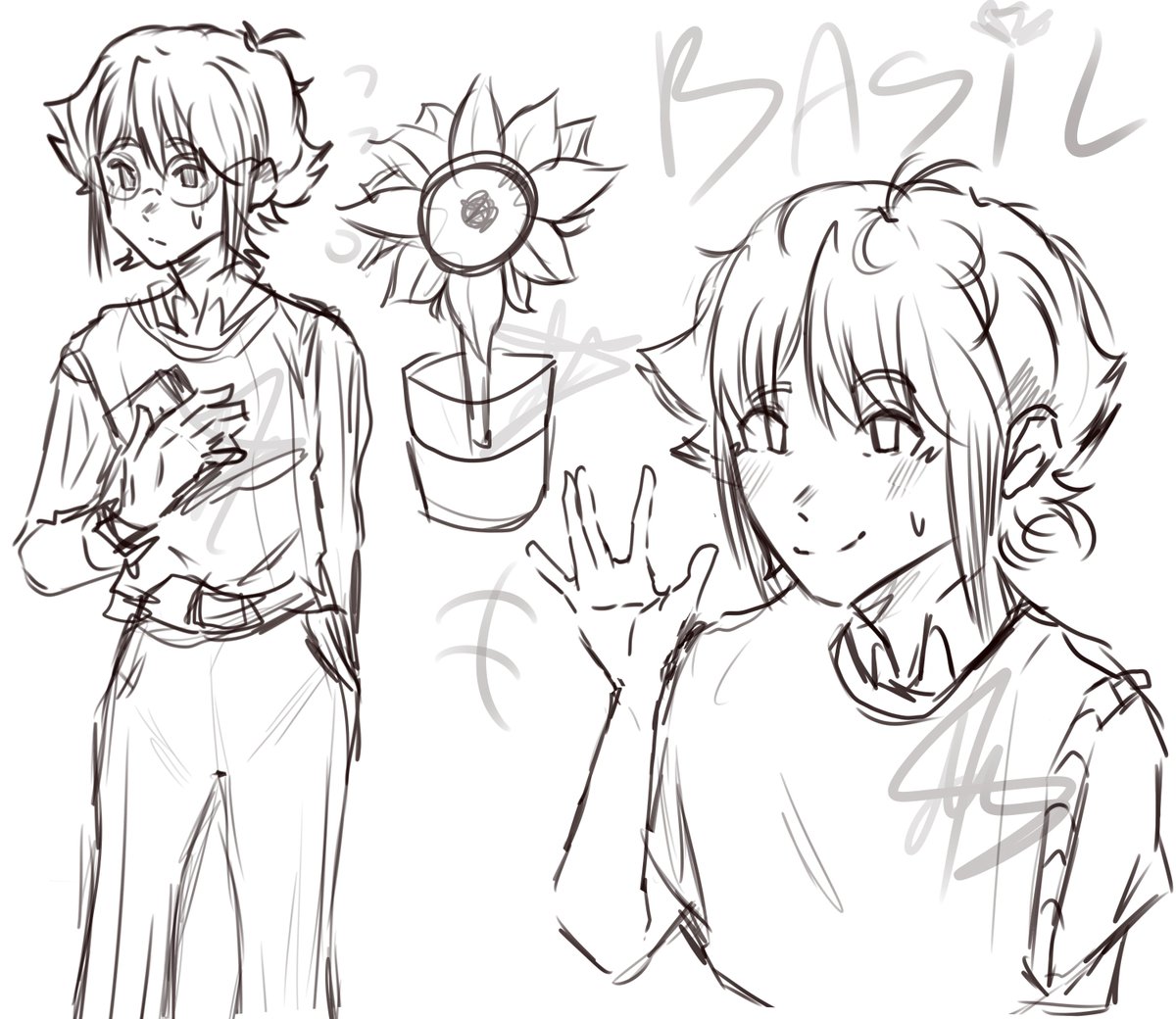 dijachan02's tweet photo. basil wip,idk if i will finish it ยฐ^ยฐ #omori #omorifanart #basil #fanart #anime #animeart #basilart #omoribasil #OMORIFANART #OMORI #basilAU #WIP #sketch #doodle #omoriart https://t.co/PJ2eRL46Sf
