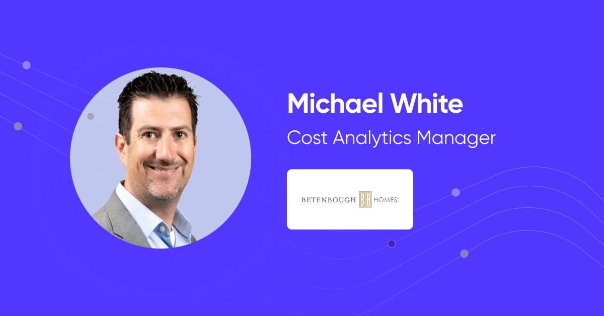 ToricLabs's tweet photo. Michael White is a highly experienced Cost Analytics Manager at Texas-based home builder @BetenboughHomes. Next Thursday, Michael will be joining our webinar to discuss BIM data for better cost and estimation insights. Register: https://t.co/A7E7wyPWmQ https://t.co/1NNoeRXfYS