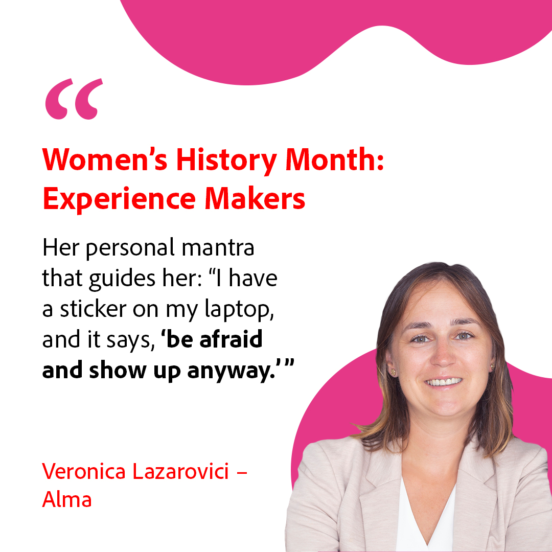 AdobeExpCloud: 2022 Adobe Experience Maker award winner Veronica Lazarovici knows that showing up is half the battle. 

Show up for yourself and apply now for the 2023 Experience Maker Awards by March 17th. adobe.ly/3yEupdV