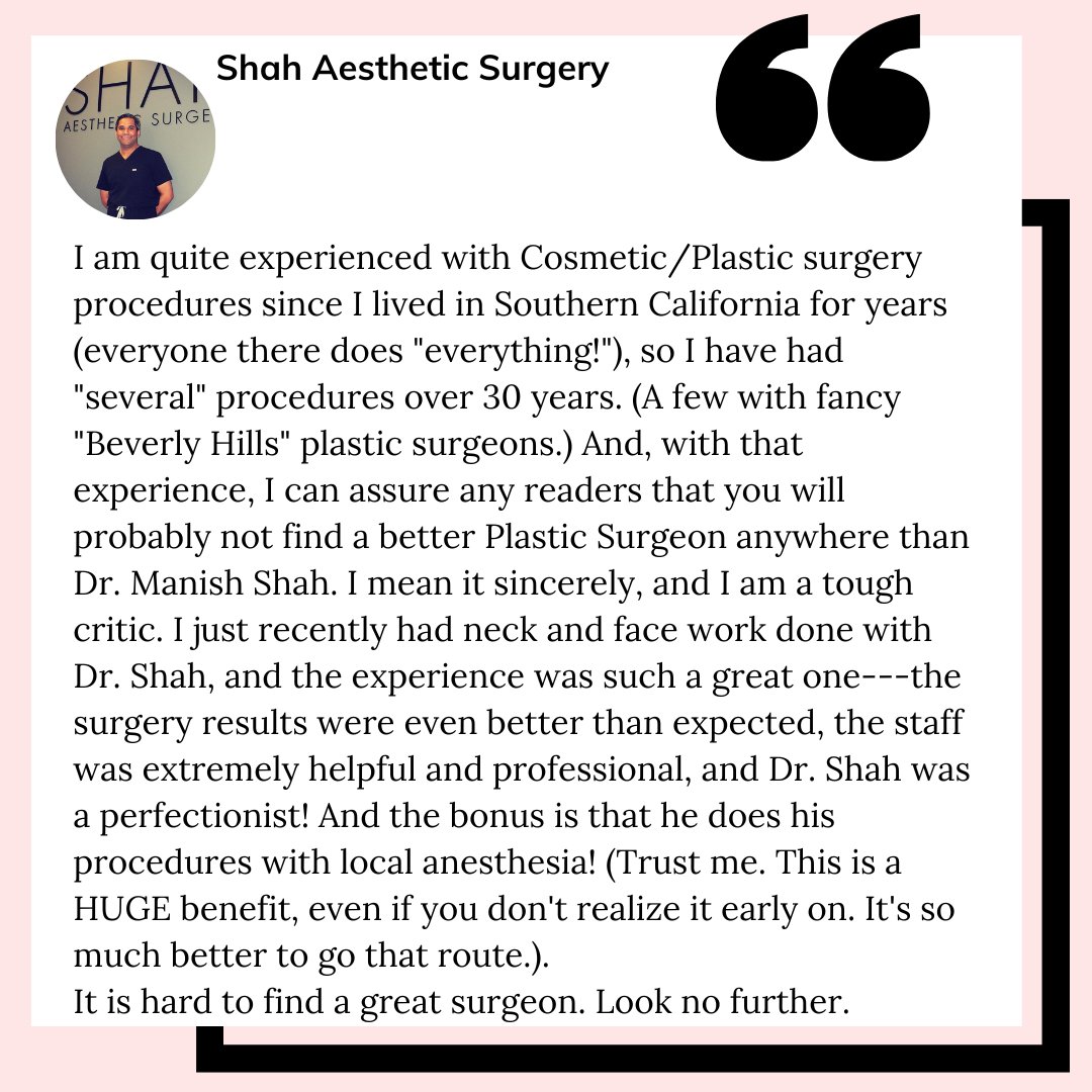 What a special review! Thank you for all of the kind words! #denverplasticsurgeon #denverfacelift #denvernecklift #denverplasticsurgery