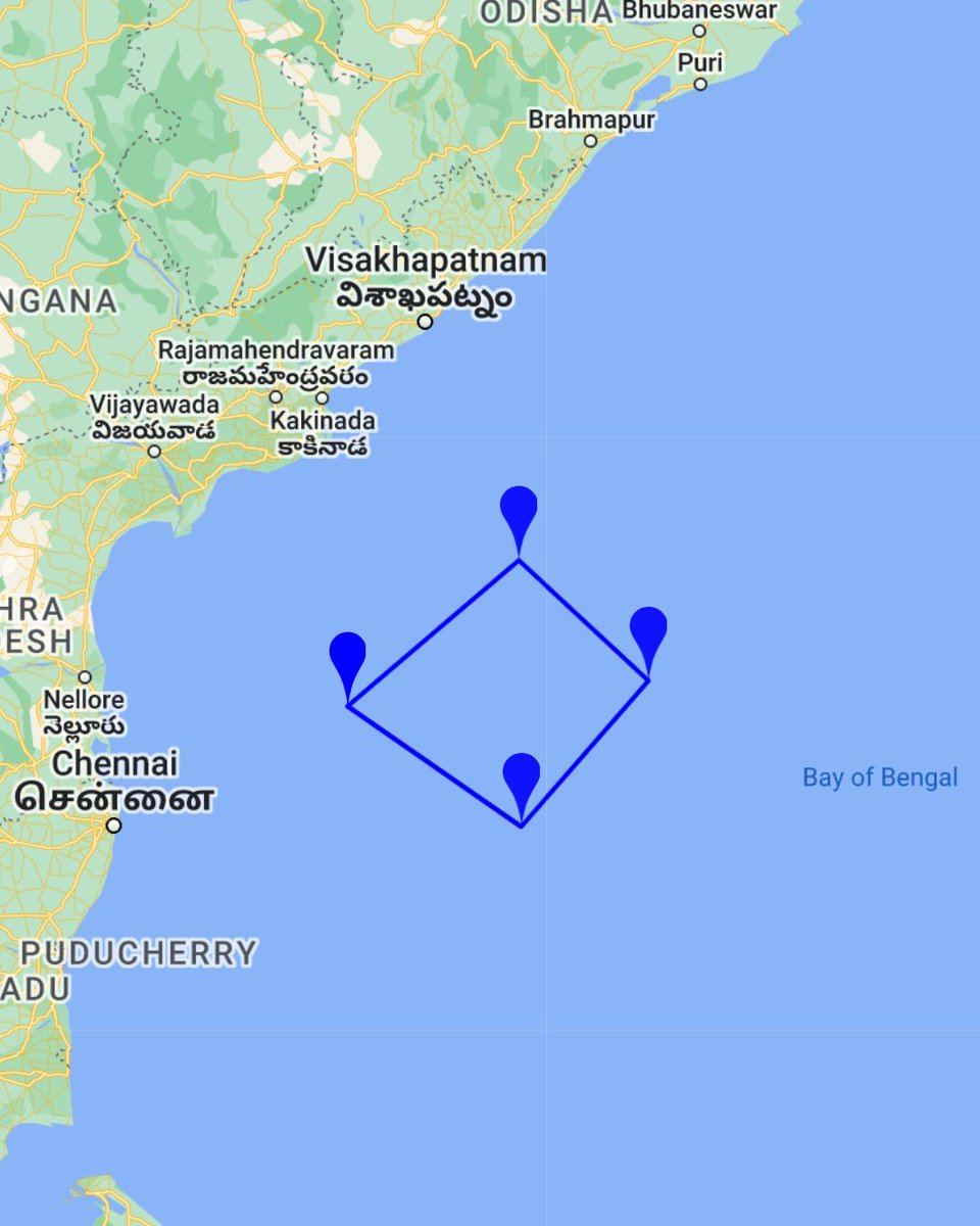 goutam_2010's tweet image. Window period 2023-03-22 00:01:00 - 2023-03-24 13:00

Purpose: @indiannavy ships will carry out firing.

#Areawarning #BayofBengal
#India