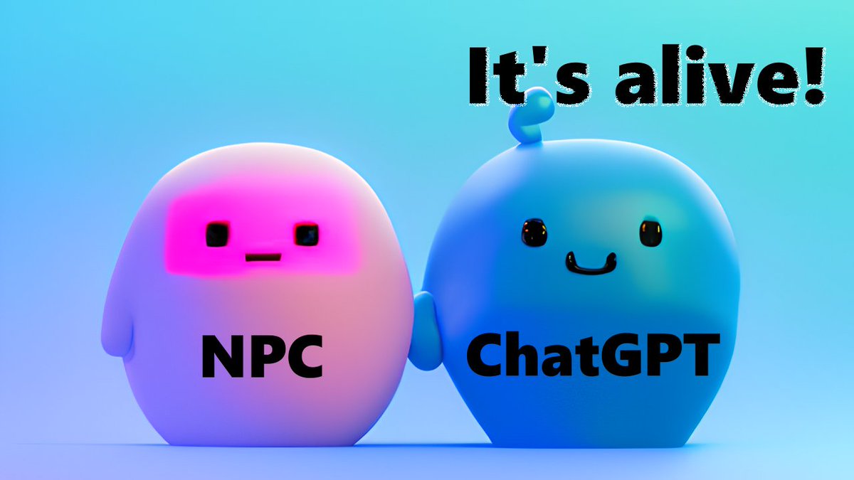 crowdedgames1's tweet photo. Do you want to create your own NPC with chatgpt, the amazing AI tool that can generate natural dialogues? Watch my new video and learn how to do it in minutes! Link 👇. #chatgpt #godot #npc https://t.co/zzQV4T4xiP