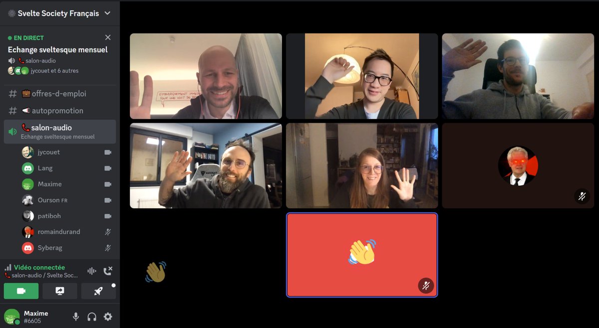 Petit coucou depuis l'échange sveltesque mensuel Francophone 👋

À la prochaine