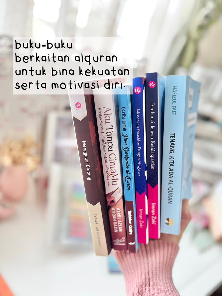 sajidareads's tweet photo. Buku-buku berkaitan Alquran untuk bina kekuatan serta motivasi diri. https://t.co/O06VA86OqJ