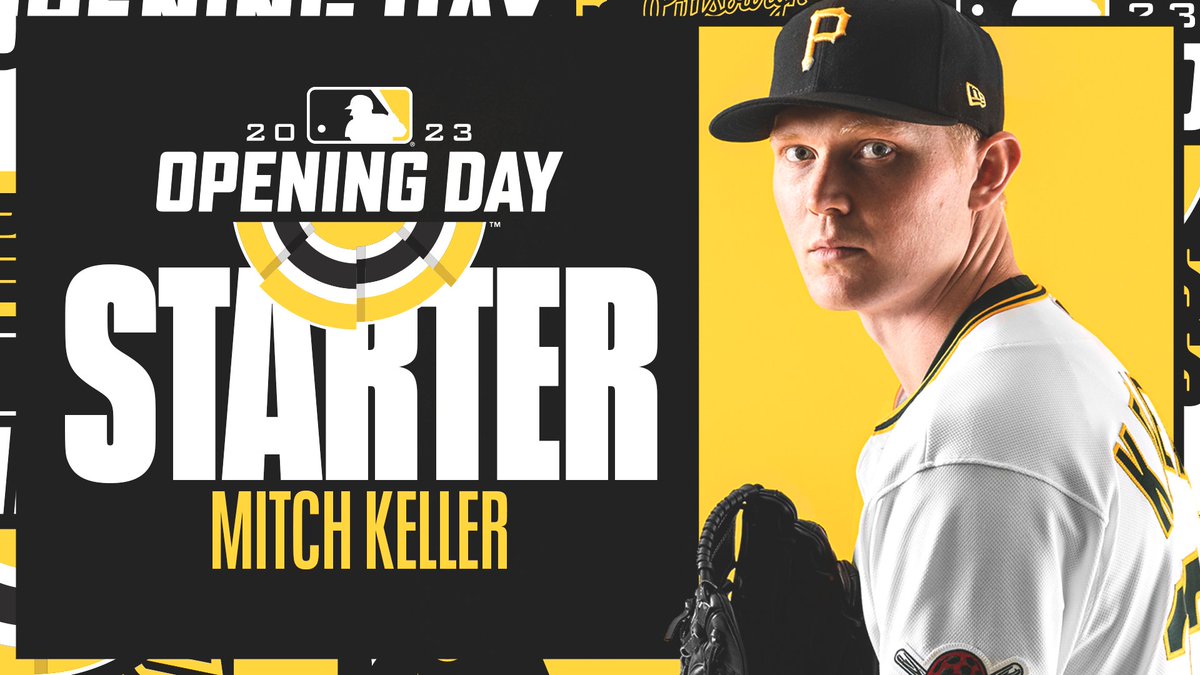 Pirates's tweet image. Mitch Keller has been named our Opening Day starter in Cincinnati.

Congratulations, @mkeller11!