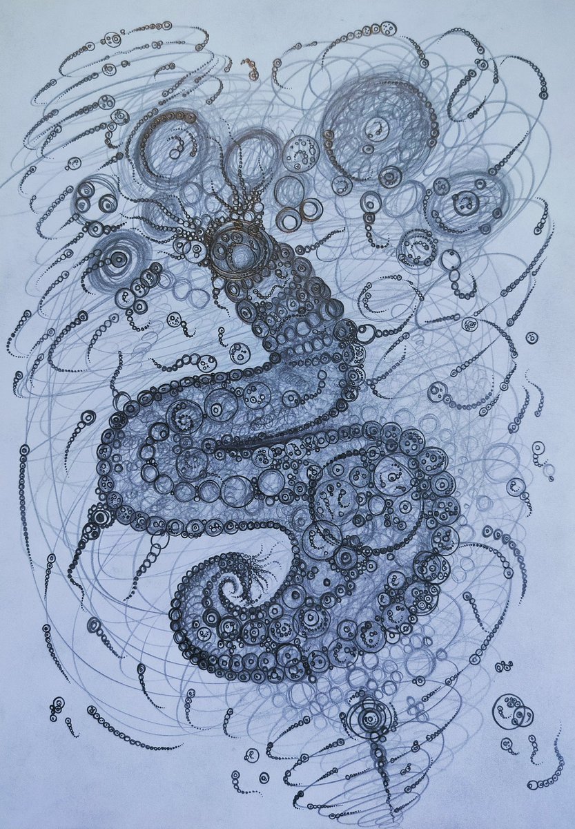 Artistviranjan's tweet photo. "THE CHAOS INSIDE YOU"
A4 | Graphite On Paper

Art Series "THE DARK SIDE OF SPIRITUALITY"
🌻
#darkart #darkstuff #urbansketchers #illusion #darkworld #pencilart #pencilsketch #inktober #scribbledrawing #visionaryart #dailysketch #darkartist #mysteriousworld #vevism #sketchbook https://t.co/YX0ScaeCbn