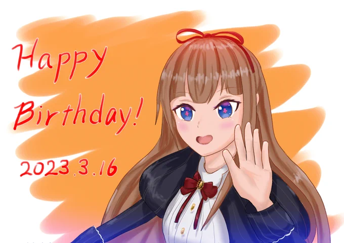 ちえりちゃんお誕生日おめでとうございます!ちえりちゃんのお話や従業員さん達とのやり取り好きだし元気出ます!怖い話雑談特に大好き!!アーカイブになるの多くなったけどこれからもよろしくお願いしますね～ #ちぇり絵 #ちえりちゃんお誕生日会2023 