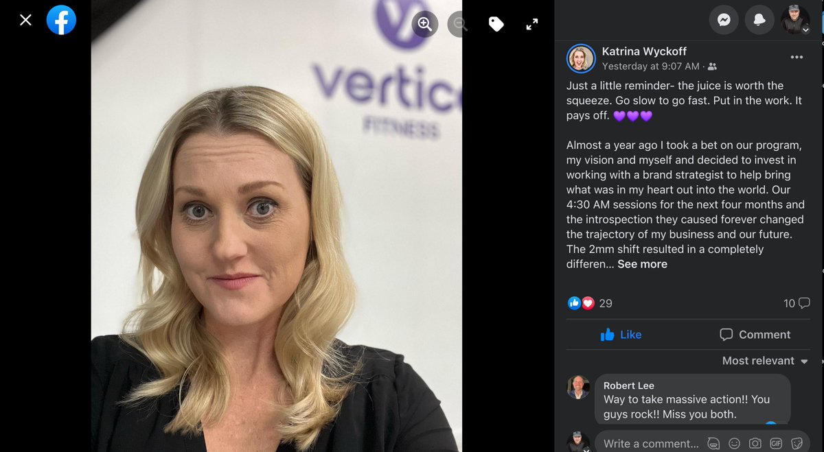 groundswell_o's tweet photo. I get so stoked when my Branding clients start building their own groundswell and they get results like this. The truth is Katrina was willing to do the work and be brave as a brand. Check them out @verticafitness  #groundswelling #groundswellorigins #brandstrategy https://t.co/gKGlbmMxEQ