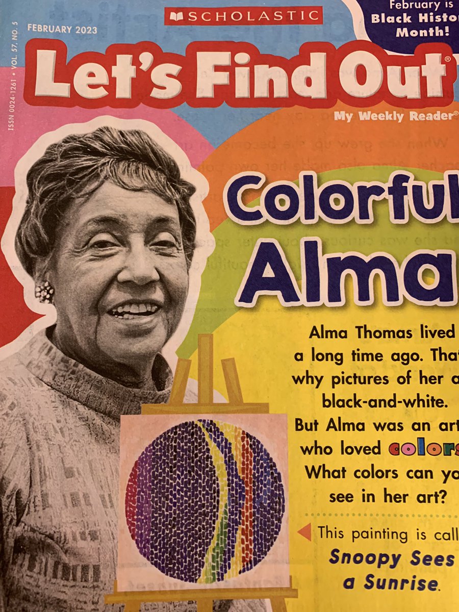 TeachJenFischer's tweet photo. Alma Thomas is an inspiration in sooooo many ways! #FTSFireballs https://t.co/GKo00mP3fI