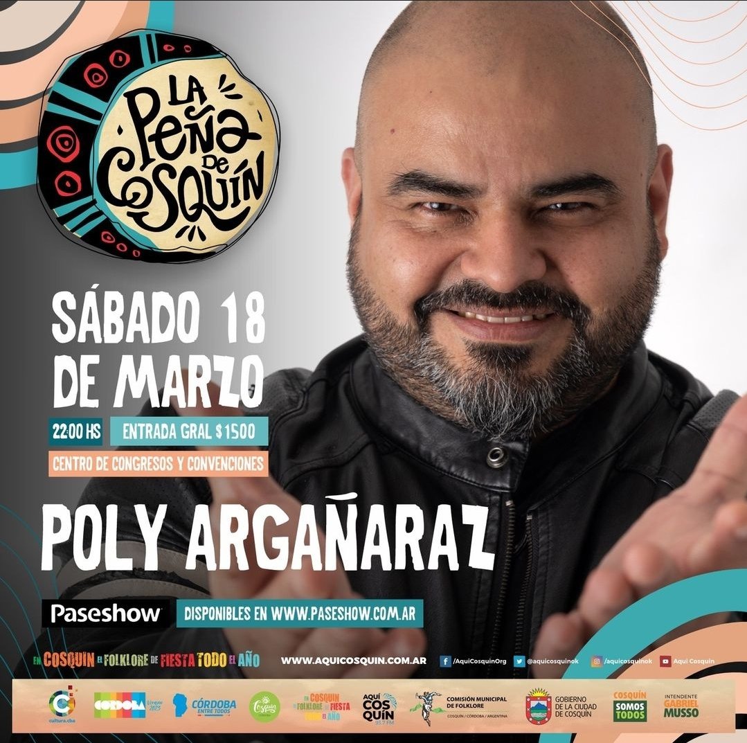 PolyArganaraz's tweet photo. Muy contentos de volver a Cosquin!!!
Nos vemos éste sabadooo https://t.co/56g43Qd9T0