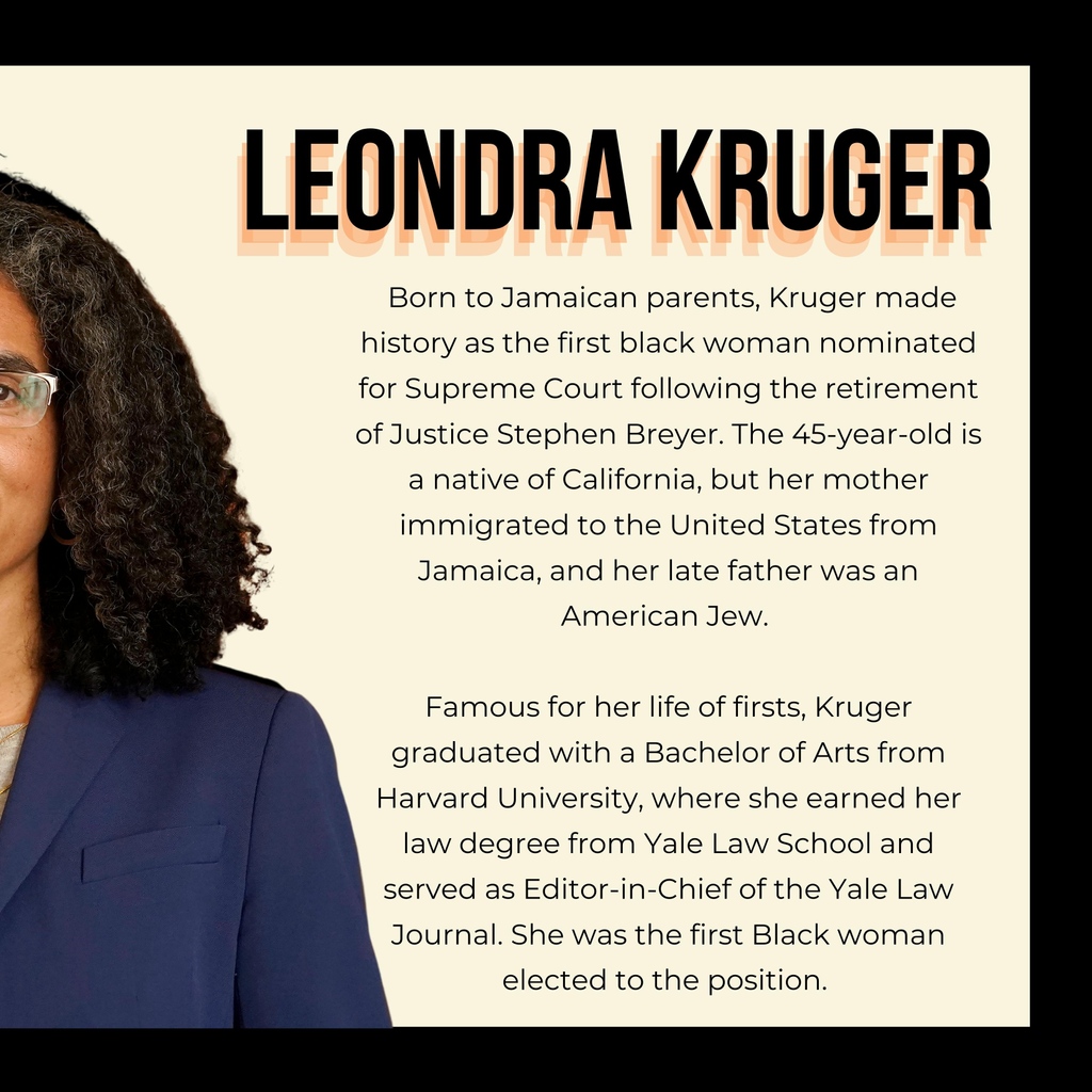 WOMEN'S HISTORY MONTH LIVING LEGENDS - PT. 2⁠
⁠
Continuing our series, we would like to introduce the outstanding Leondra Kruger whose family is from Jamaica! ⁠
⁠
Read about her above and be on the lookout for part 3!⁠