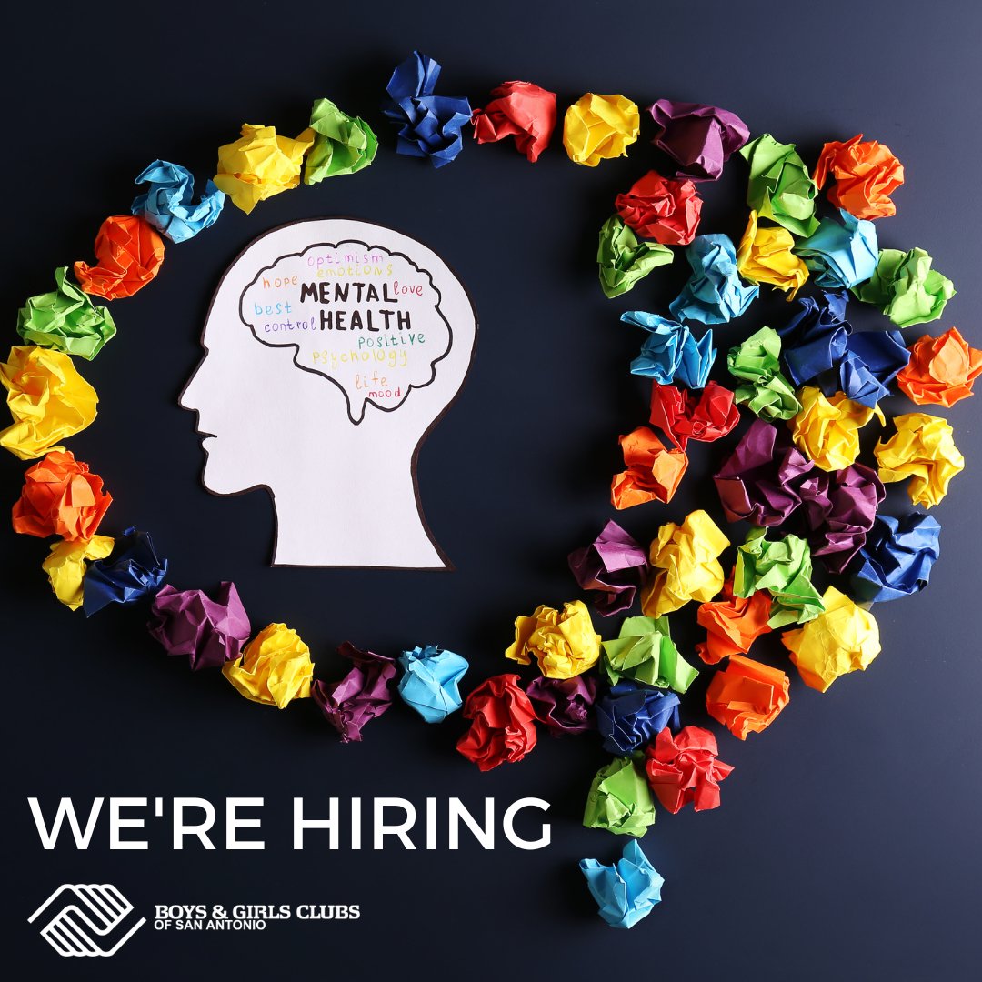 #BGCSA is #hiring (3) Clinical Therapists for our new #ResiliencyRestored program! 
Must be passionate about working with children and teens! Hours are 9AM - 6PM, Monday - Friday; salary range is $60,000-$65,000.  #GreatFutures #mentalhealthishealth bit.ly/2Wdra7O