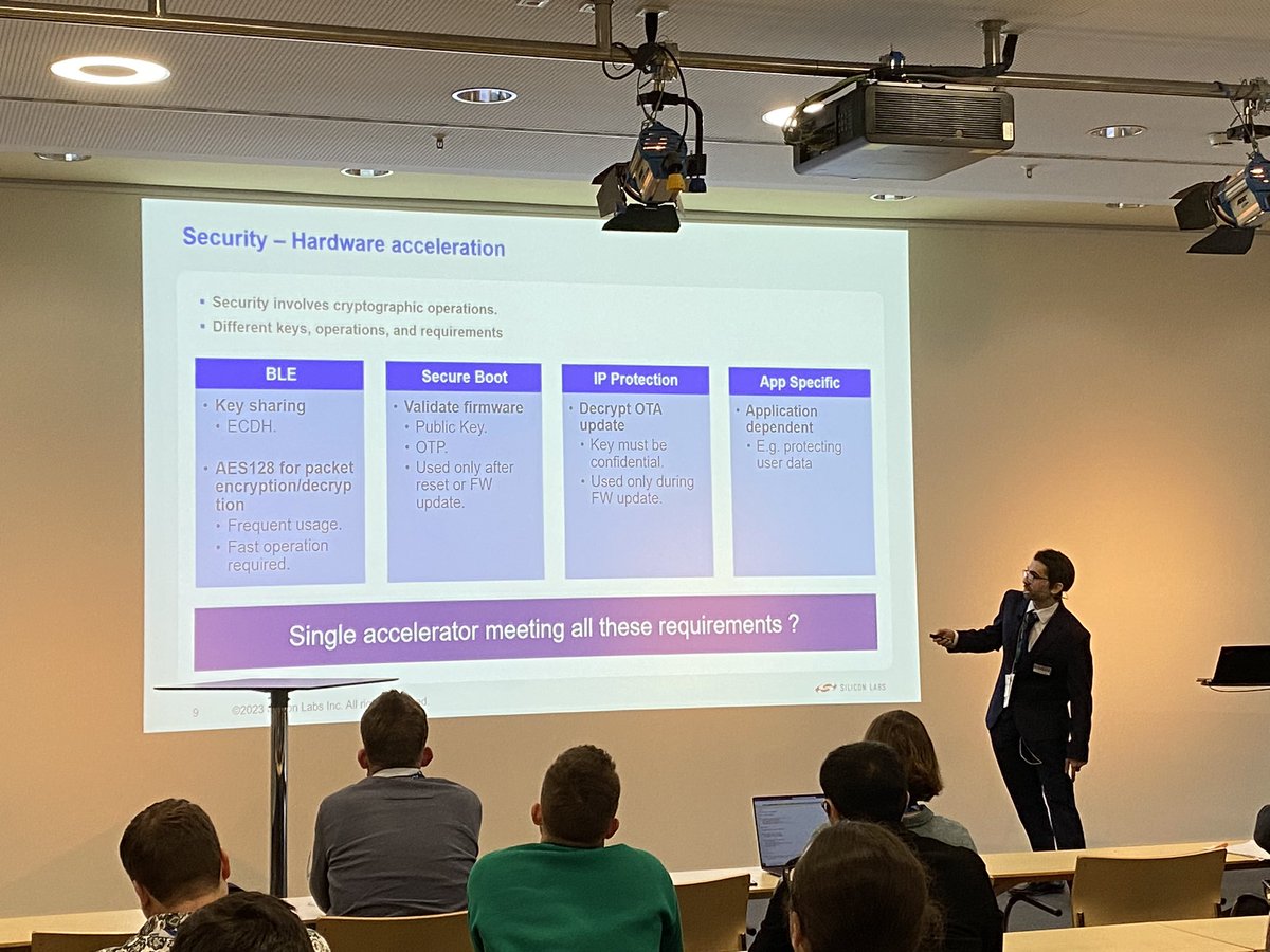 siliconlabs's tweet photo. “Security shouldn’t be taken advantage of in disposable medical devices. Data must be encrypted and firmware must be authenticated. Hardware accelerator is a must.”

-Nicola Wrachien, Solutions Architect 

@BluetoothSIG #ew23 https://t.co/9eASdH2HJN