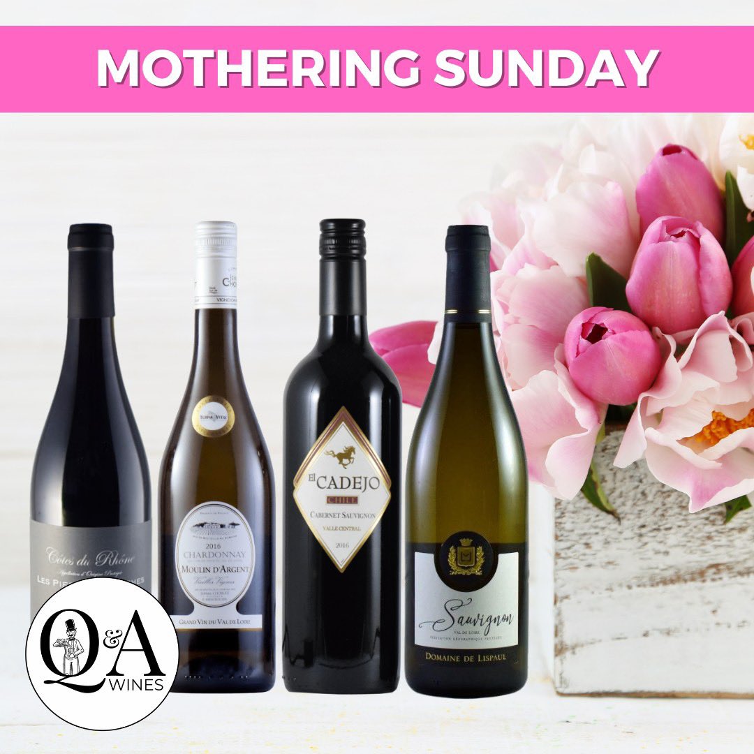 QA_wines's tweet photo. Mothering Sunday is just around the corner (19th March for anyone needing a reminder!) Give her something she'll really love this year - some of our beautiful, hand-picked wines.

These just happen to be on sale at special offer prices - shop now: https://t.co/QYw7nFOo2h https://t.co/2uTVY7FTf9