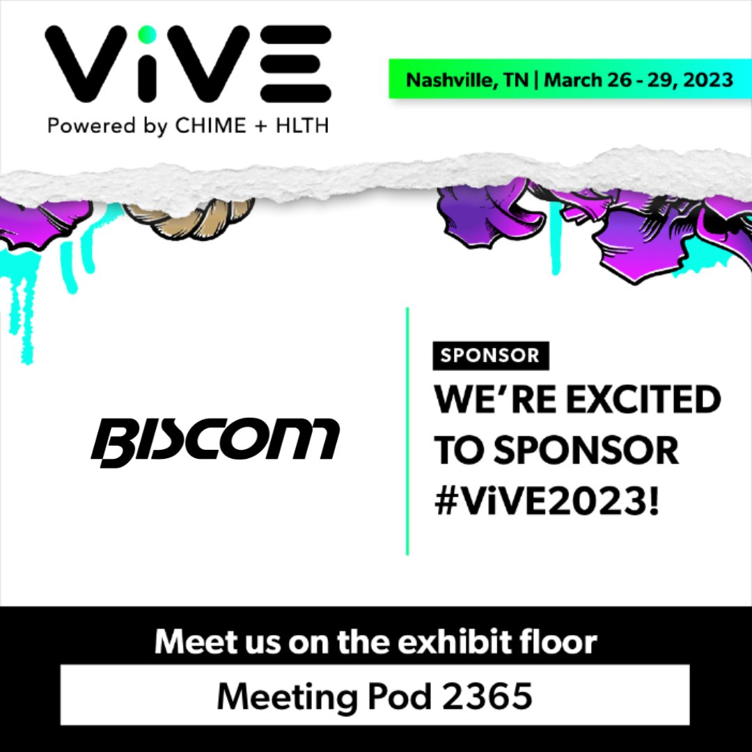 Biscom's tweet photo. #TeamBiscom is headed to Nashville for #ViVE2023. If you can't catch us in the front row at the Black Crowes, find us at Meeting Pod 2365! Book a meeting here → https://t.co/YH35j0whQz https://t.co/YSpqXjb6uw
