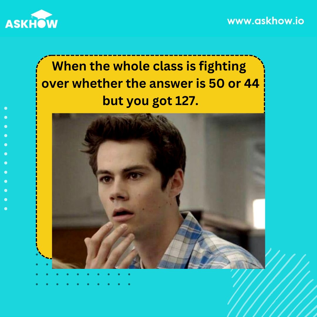 Is this ever happened with you too ?😮
Join AskHow for more!

#Memes #Physics #Students #teacher  #funnymemes #dailymemes #memeslover #learning #askhow