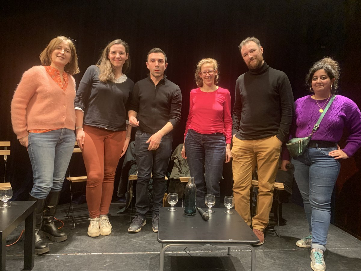 sequences7's tweet photo. Notre Masterclass "l'après Séquences7" a fait salle comble hier à la @SACDparis ! Le moment d'échanger et fêter les réussites de nos collègues @clemeleb, @helene.hassoun et @nicolas.rob "quand on se réjoit plus du succès des autres, il faut penser à changer de métier" https://t.co/8PYD9bUz0z