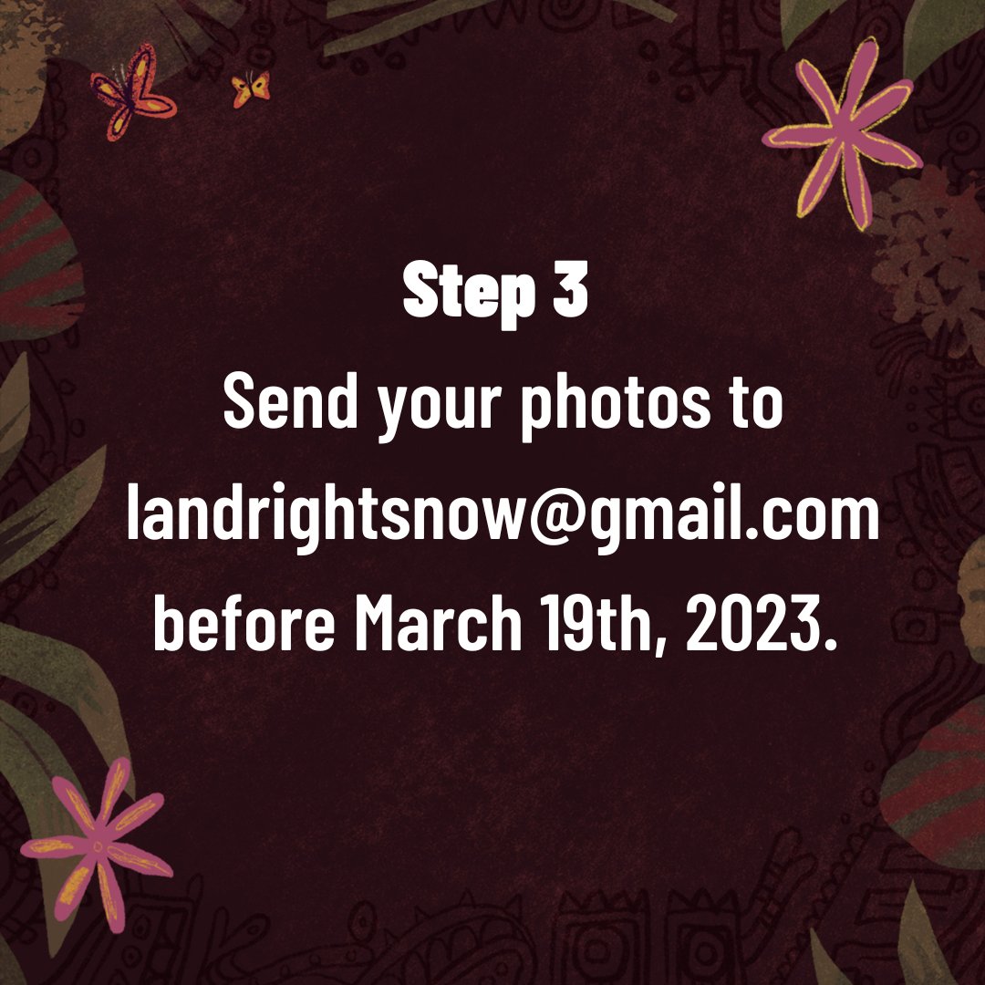 LandRightsNow's tweet photo. #StandWithLoreto by taking a photo of our campaign poster in your hometown. On March 21st we will deliver your photos to Loreto’s community leaders.
Through rendering a common visual, we will show the the world that we are united for #landrights
https://t.co/F6dTvcZswQ https://t.co/afnbYH3WuZ