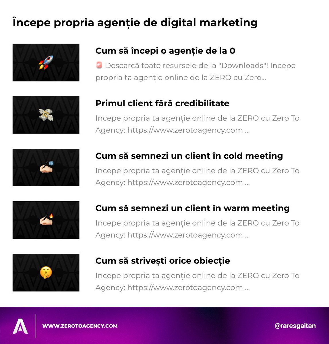 Mi-am început agenția acum 2 ani.

În primul an, mi-a generat €300k

În al doilea: €1.2M

Am creat un curs în care prezint cum să faci €3k-€10k/lună cu acest model de afacere 

Pentru 24h, îl ofer GRATUIT

LIKE + COMM “agency” și îl primești în DM

(trebuie să mă urmărești)