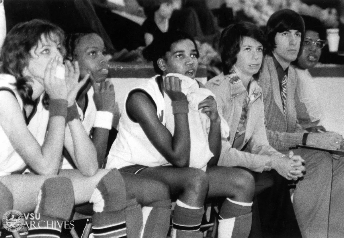 The Lady Blazers Basketball Team @ValdostaState GAIAW Conference, 1976 @VSULadyBlazers #WomansHistoryMonth2023