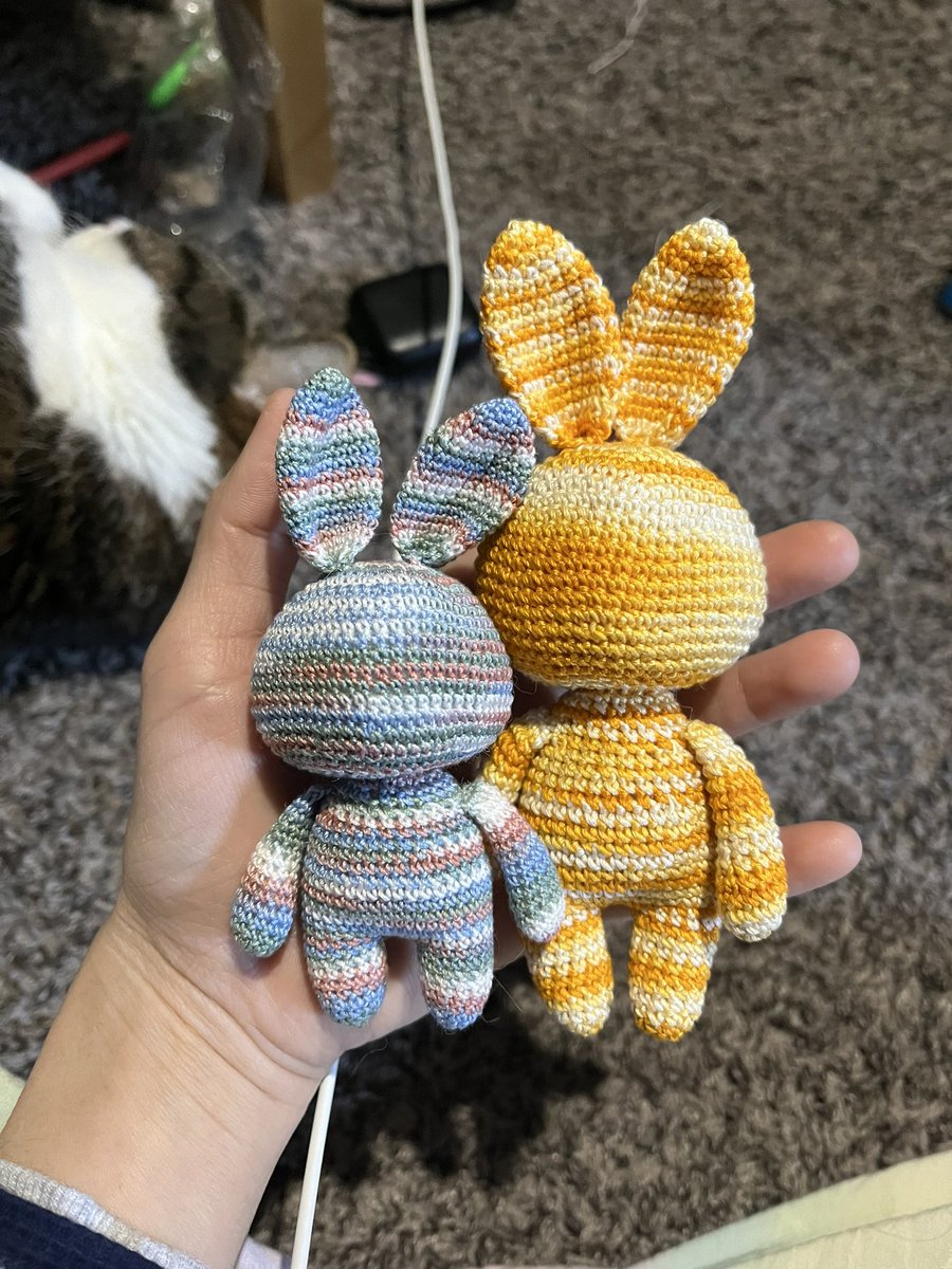 Ready for Easter? ❤️🐰🐰

#diy #handmade #crochetpattern #crafts #gifts #handmadegifts #specialgifts #yarnaddict #yarnlovers #crochet #crocheting #crochettoys #toys #handmadetoys #plush #plushie #amigurumi  #Esty #Ravely #idea #decor