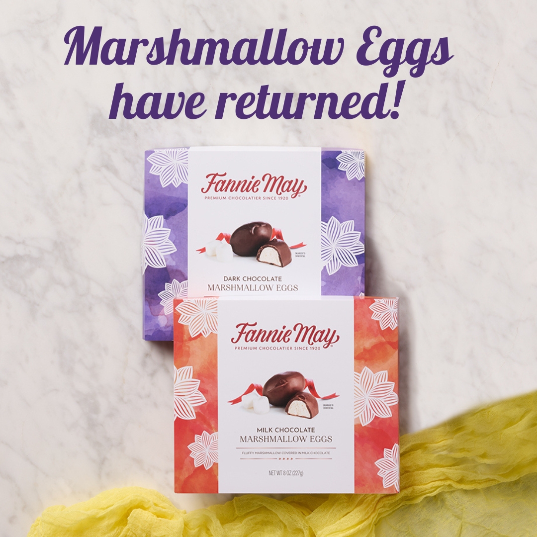 fmchocolate's tweet photo. DRUM ROLL PLEASE!  

MARSHMALLOW EGGS ARE BACK THIS EASTER! https://t.co/8BqRcuBWmv