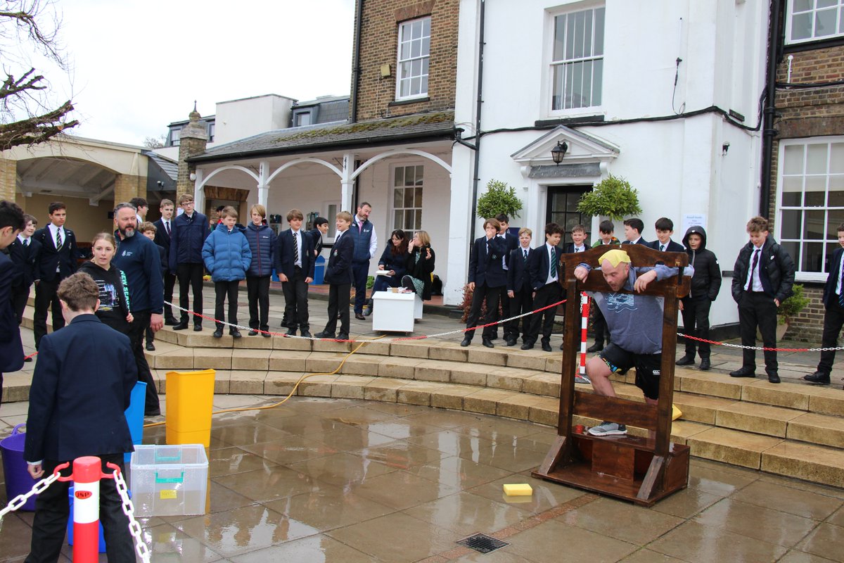 hallifordhead's tweet photo. The fundraising event today for Charities Week was the infamous stocks, run by Greville House. Huge thanks to everyone involved for being such good sports!
#fundraising #charitiesweek https://t.co/pz1rkPqx03