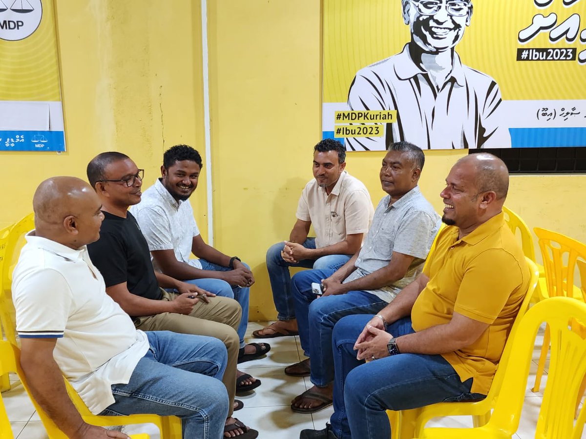 Hassansaiid1's tweet photo. #Maahefun
MDP Addu City membarunge faraathun MDP ge hurihaa memberun’ah baavvaa Maahefun. https://t.co/h9vaKgOTse