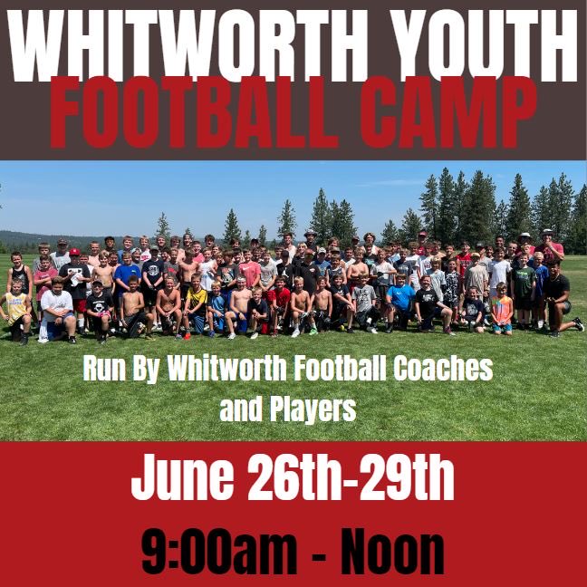 Whitworth Youth Football Camp! June 26th - June 29th. Get signed up today! whitworthpirates.com/sports/2022/3/…