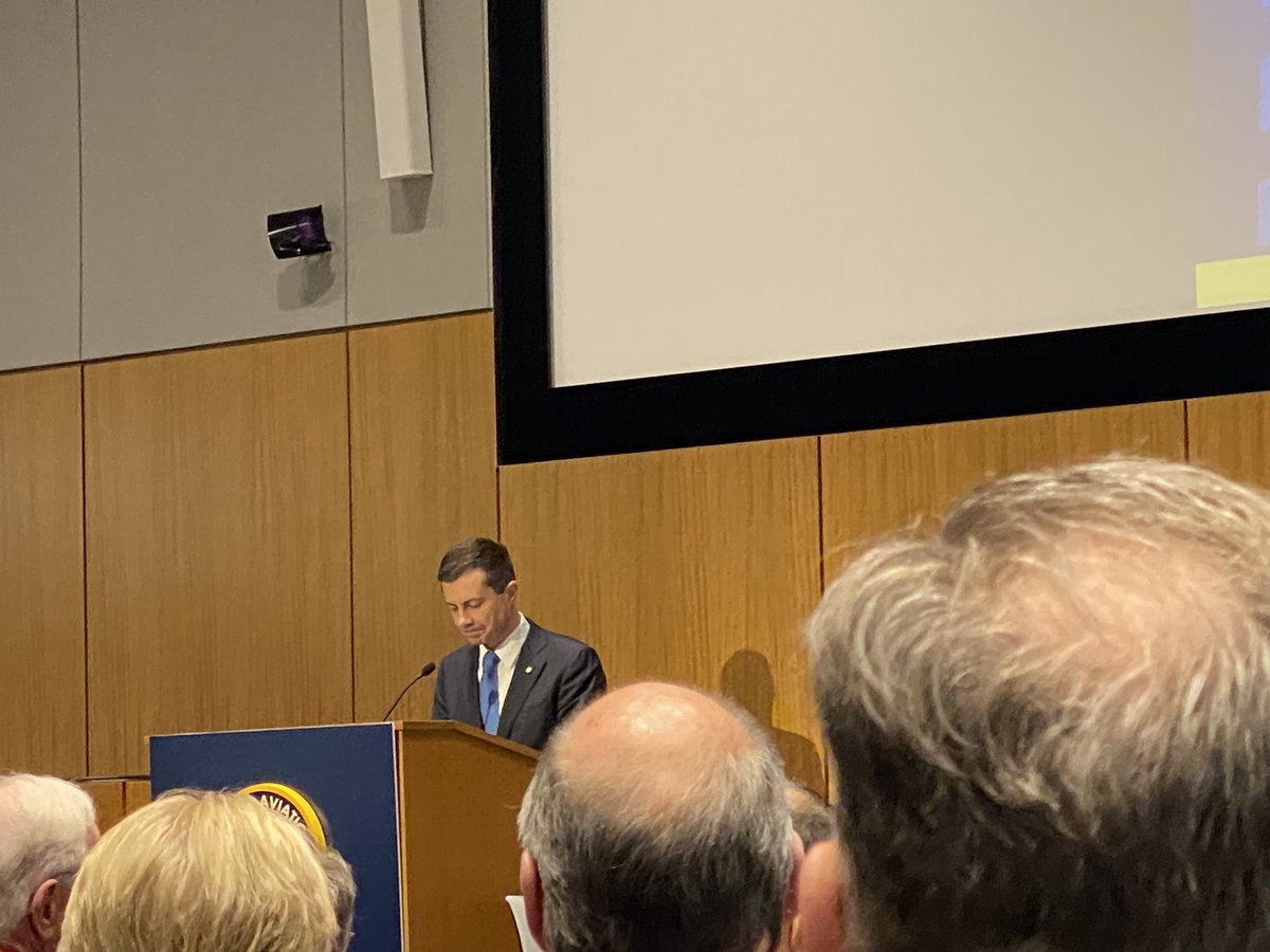 At the the FAA Safety Summit in Washington, DC. Secretary Pete Buttigieg addressed the audience of aviation moderators manufacturers, airport officials, union leaders, technology experts, pilots, flight attendants, the FAA, and the NTSB.The objective is to ensure aviation safety.