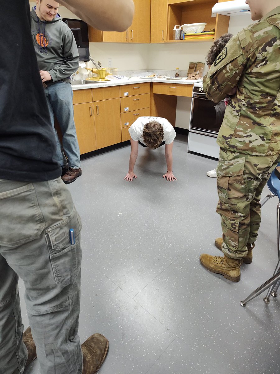 Fall Creek Food Science class had a guest presentation from the National Guard. They brought MRE's and created a chopped challenge from the MRE's. #inquiry #gocrickets <a href="/fccrickets/">Fall Creek School District</a>