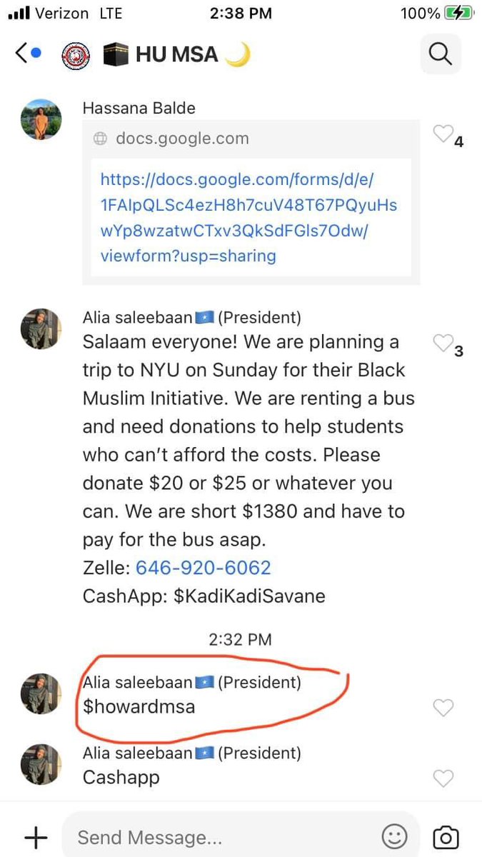 HBCU_MSA's tweet photo. The Howard University MSA is trying to get their final funds to make their bus trip to NYC for the Black Muslim Initiative. Please donate what you can to help them all make the trip. As Salaamu Alaikum.  $howardmsa https://t.co/hGriQJ3GJo