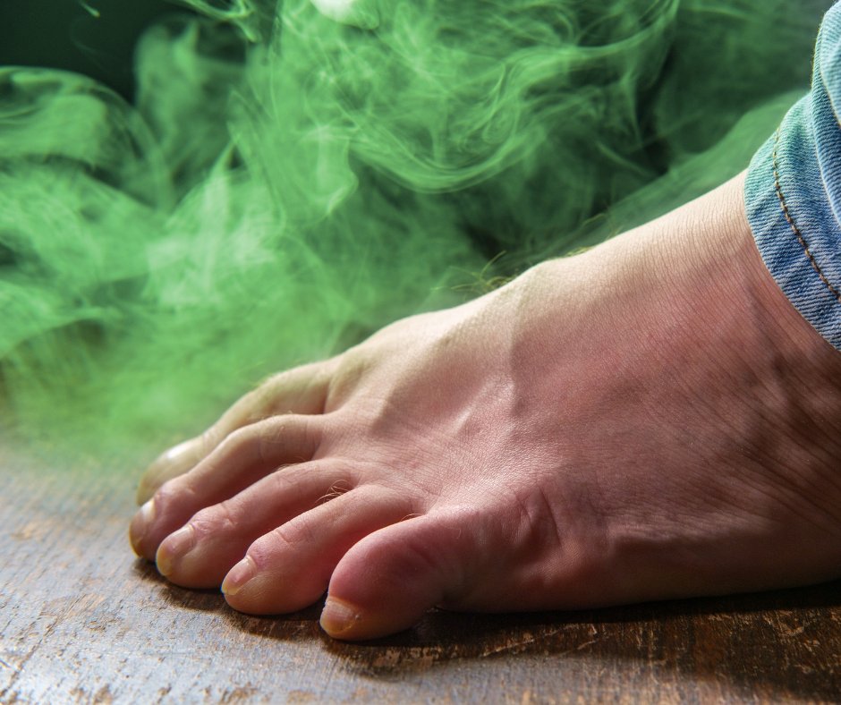AltaFoot's tweet photo. What causes terrible foot odor? Your feet have many sweat glands, which makes it more difficult to keep moisture under control. Visit our blog to find out the top 3 causes of foot odor and how to prevent it:  https://t.co/uGgKxL6vY7 https://t.co/7QEbwFmkL4