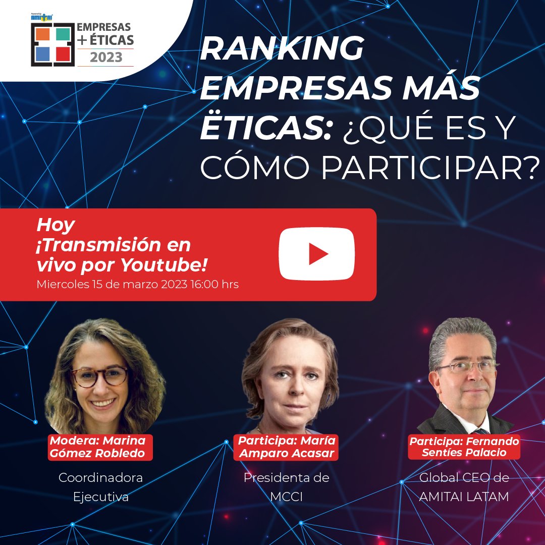 EEticas's tweet photo. Los grandes beneficios que trae para tu organización el participar en Empresas ➕ Éticas 𝟮𝟬𝟮𝟯 serán el tema de nuestro webinar. ¡No dejes pasar la oportunidad!

#liderazgo #compliance #rrhh #cumplimientonormativo #ética #productividad #liderazgoético #complianceofficers https://t.co/xsy6Kkft5P