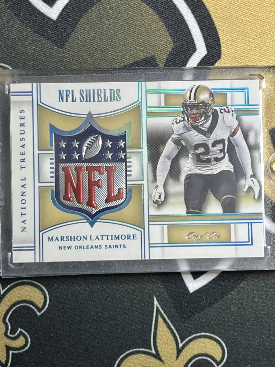 Possibly my favorite card in the PC! @CardPurchaser @shonrp2 @PaniniAmerica #WhoDat #whodoyoucollect #saints #shutdowncorner #1of1 #whodatnation