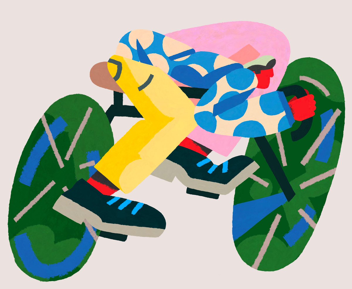 sebacuri's tweet image. A collection of random people on wheels.