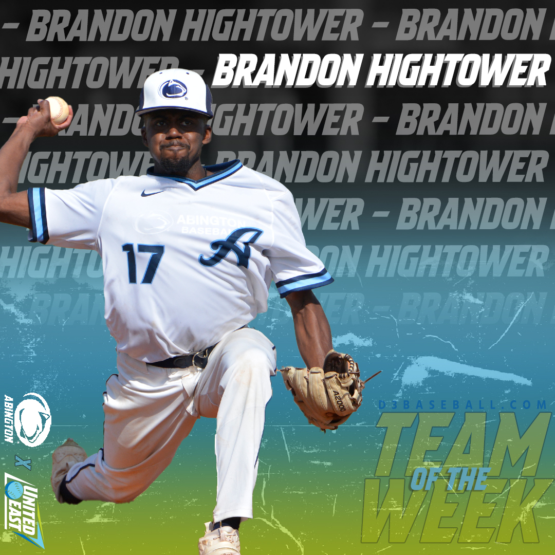 GoUnitedEast's tweet photo. When we said #DaBing was #daBack, we weren't lyin' πͺβΎοΈ#d3baseball #RisingUnited
Congrats to Abington's Fogel & Hightower as they were both selected to the D3baseball National Team of the Week!
READ: https://t.co/kUl8qoUHLf https://t.co/94fozah2UX