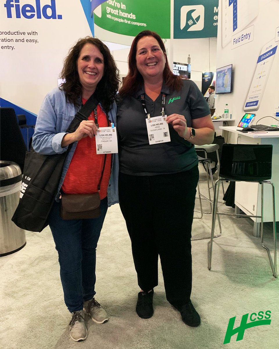 hcss's tweet image. Stop by our booths at @conexpoconagg and you might find your name-twin🤗

#hcsssoftware #CONEXPOCONAGG2023 #twins