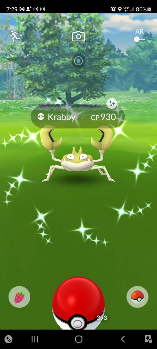 MandaTrashPand3's tweet photo. Yesterday on the last day of the Fesitval of Colors I finally got my first #shiny Crabby! My 2nd ✨ Poliwag and my 4th ✨ plant burmy! The only burmy I'm missing is the sand one #PokemonGO #ShinyCheck #shinyhunt #shinycollection https://t.co/im3TCJJrrc